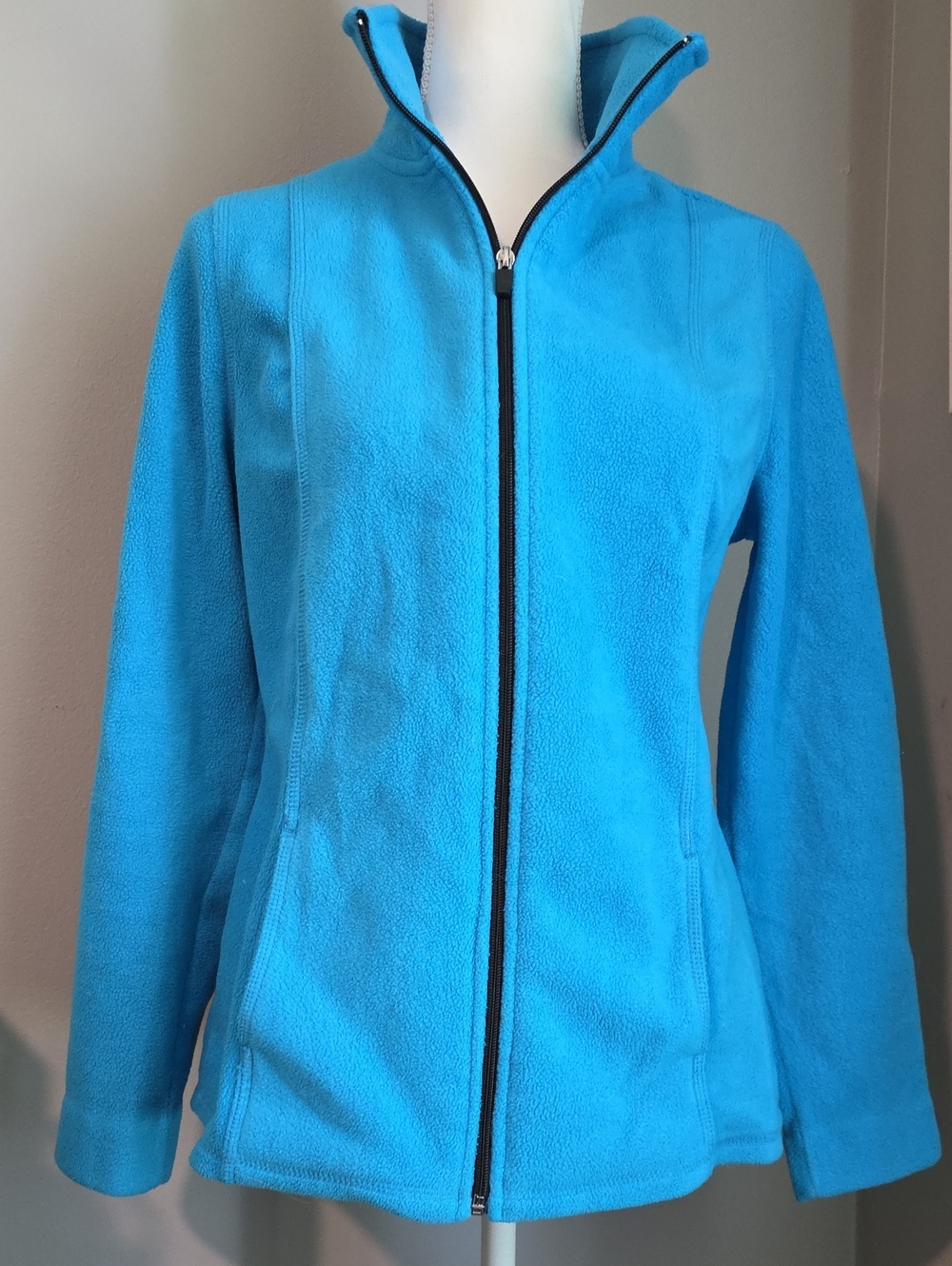 exertek Bright Blue Full-Zip Women’s Fleece Jacket Size Medium